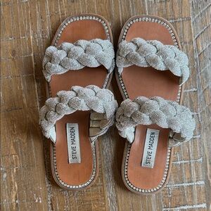 Steve Madden Metallic Braided Sandals